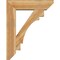 Ekena Millwork Merced Slat Rough Sawn Bracket w/ Offset Brace, Western Red Cedar, 8"W x 30"D x 38"H BKT0806X30X38MRC06RWR - alternate 2